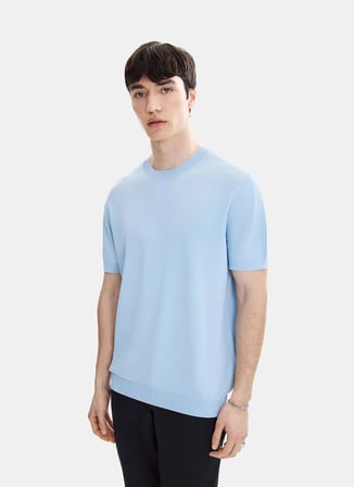 Back and Bond Mavi Erkek Triko Polo T-shirt B35S40019