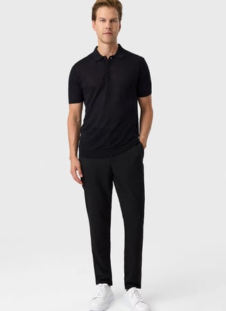 Siyah Erkek  Regular Fit Kazak B35S40026