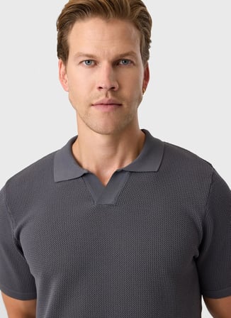 Antrasit Erkek Regular Fit Polo T-Shirt BTR4003400000