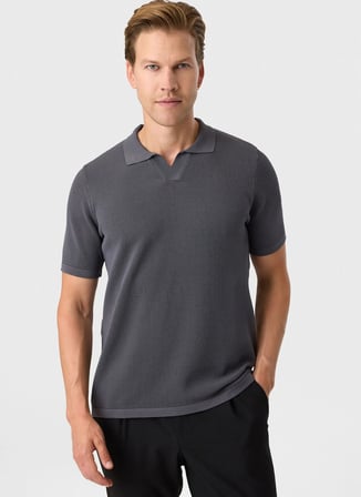 Antrasit Erkek Regular Fit Polo T-Shirt BTR4003400000