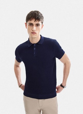 Back and Bond Lacivert Erkek Triko T-shirt BTR4003300000