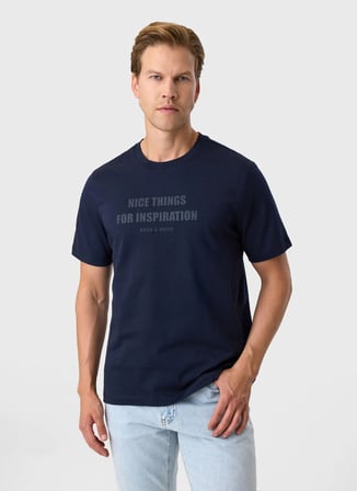 Back and Bond Lacivert Erkek T-Shirt BTS1006800000
