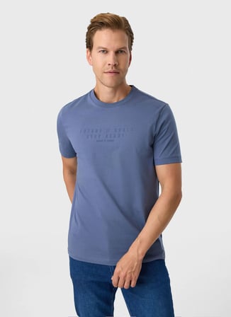 İndigo Erkek %100 Pamuk Regular Fit T-Shirt BTS1006900000