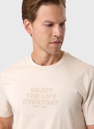 Back and Bond Bej Erkek T-Shirt BTS1007000000