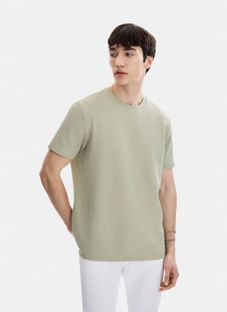 Back and Bond Açık Haki Erkek Regular Fit T-Shirt B35S10062