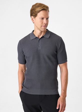 Back and Bond Antrasit Erkek Regular Fit Polo T-Shirt BTR4004000000