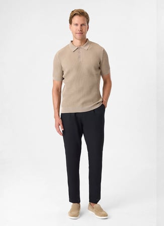 Back and Bond Bej Erkek Regular Fit Polo T-Shirt BTR4004000000