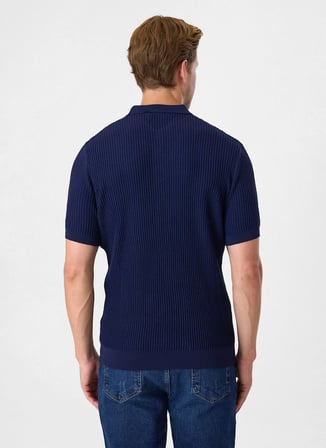 Back and Bond Lacivert Erkek Regular Fit Polo T-Shirt BTR4004000000