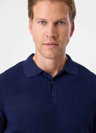 Back and Bond Lacivert Erkek Regular Fit Polo T-Shirt BTR4004000000