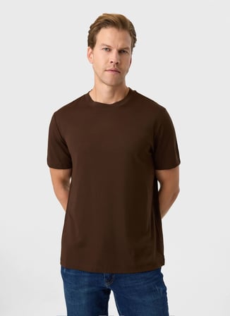 Back and Bond Kahverengi Erkek T-Shirt BTS1007300000