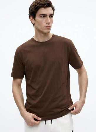 Back and Bond Kahverengi Erkek T-Shirt BTS1007300000