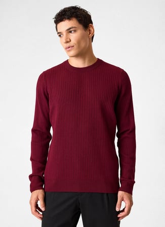 Back and Bond Bordo Erkek Kazak BTR4007700000