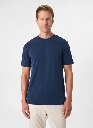 Back and Bond Lacivert Erkek Bisiklet Yaka Regular Fit  T-Shirt B35S10029