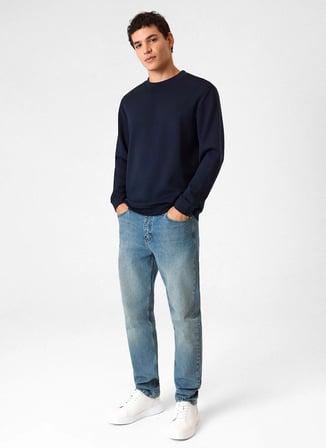 Back and Bond Lacivert Erkek Sweatshirt BSW1205200000