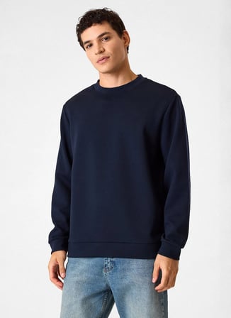 Back and Bond Lacivert Erkek Sweatshirt BSW1205200000