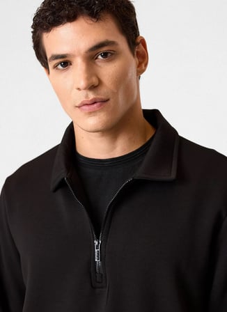 Back and Bond Siyah Erkek Sweatshirt BSW1205300000