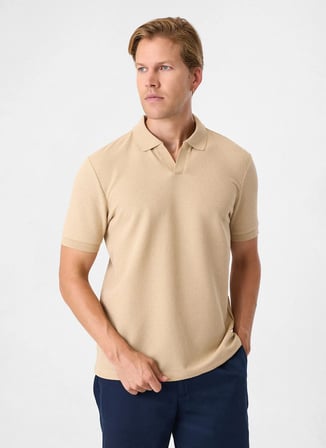 Back and Bond Bej Erkek Regular Fit Polo T-Shirt BTS1008200000
