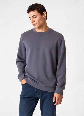 Back and Bond Gri Erkek Sweatshirt BSW1205200000