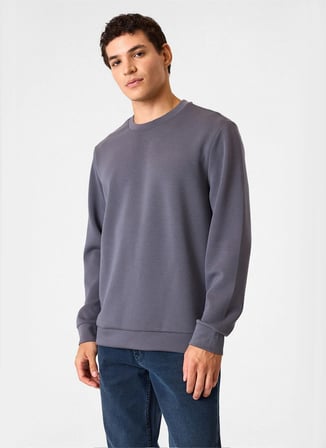 Back and Bond Gri Erkek Sweatshirt BSW1205200000