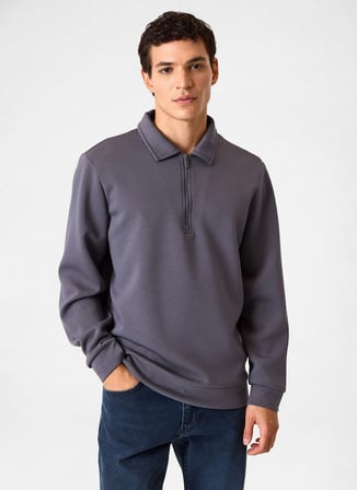 Back and Bond Gri Erkek Sweatshirt BSW1205300000