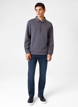 Back and Bond Gri Erkek Sweatshirt BSW1205300000