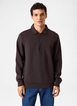 Back and Bond Kahverengi Erkek Sweatshirt BSW1205300000