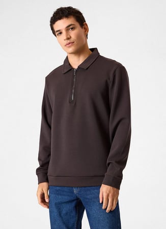 Back and Bond Kahverengi Erkek Sweatshirt BSW1205300000