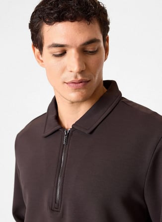 Back and Bond Kahverengi Erkek Sweatshirt BSW1205300000
