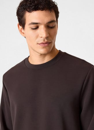 Back and Bond Kahverengi Erkek Sweatshirt BSW1205200000