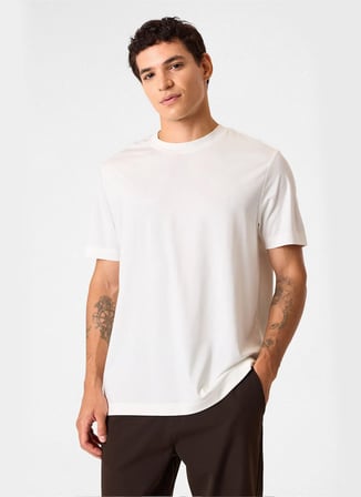 Back and Bond Kırık Beyaz Erkek T-Shirt BTS1008900000