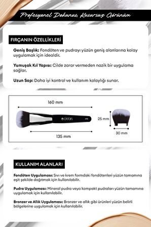 Kabuki Fırça Cre'Ars Face Brush #102