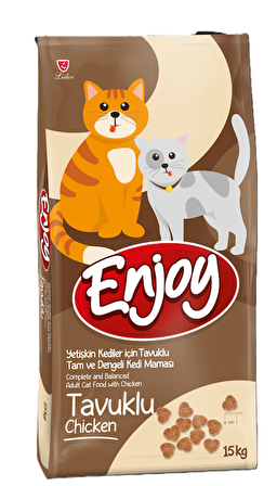 Enjoy Tavuklu 15 kg Yetişkin Kedi Maması