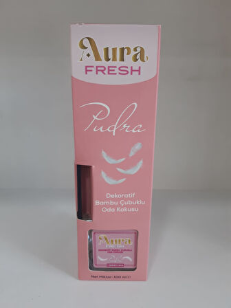 Aura Fresh Pudra Bambu Çubuklu Dekoratif  Oda Kokusu| 100 Ml