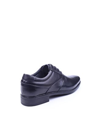 Red Walker 1003-3 Erkek Hakiki Deri Siyah Bağcıklı Klasik Ayakkabı 