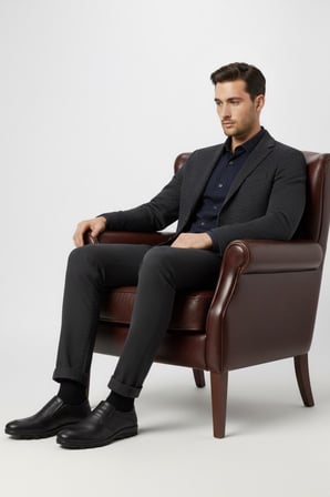 Fosco 3529 Erkek Hakiki Deri Sıcak Astar Bağcıksız Casual Ayakkabı 