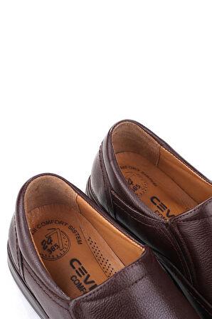 Papuç Sepeti 4562 Erkek  Hakiki Deri Ortopedik Comfort Ayakkabı