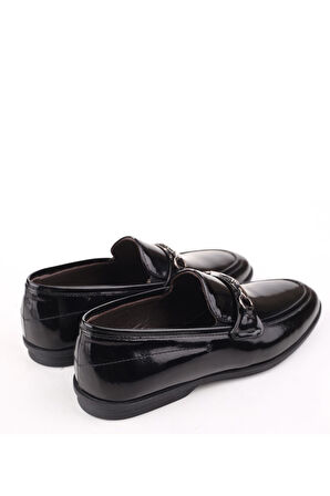 Montana 311 Erkek Hakiki Deri Günlük Rugan Babet Ayakkabı