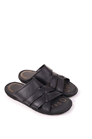 Papuç Sepeti Hakiki Deri Anatomik Rahat Taban Erkek Terliği