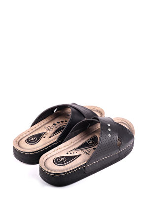 Papuç Sepeti 4871 Hera Kadın Ortopedik Rahat Taban Günlük Terlik