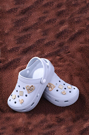 Papuç Sepeti Taşlı Kalın Taban Kadın Havuz/Plaj/Bahçe Terlik Sandalet