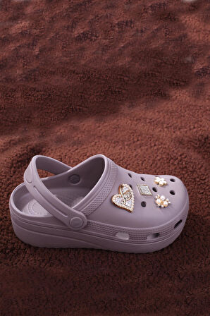 Papuç Sepeti Taşlı Kalın Taban Kadın Havuz/Plaj/Bahçe Terlik Sandalet