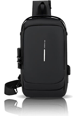 Papuç Sepeti 4926 Erkek Şifreli Şık Tasarım El , Body Bag & Sırt Çantası