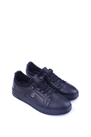 Papuç Sepeti 610 Hakiki Deri Streç Bağcıklı Günlük Erkek Ayakkabı