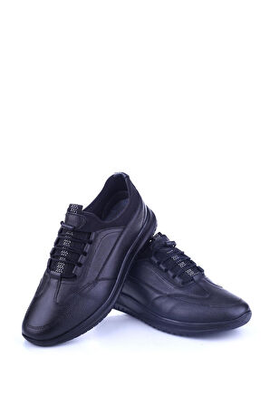 Papuç Sepeti 525 Hakiki Deri Streç Bağcıklı Günlük Erkek Ayakkabı