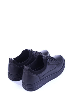 Papuç Sepeti 586 Hakiki Deri Streç Bağcıklı Günlük Erkek Ayakkabı