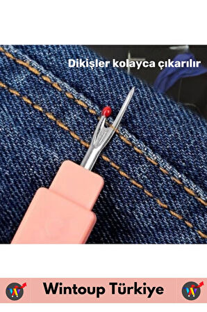 Premium Dayanıklı Ergonomik Hızlı Pratik Çok Fonksiyonlu Dikiş Sökme İğne İplik Aparatı 2 in 1