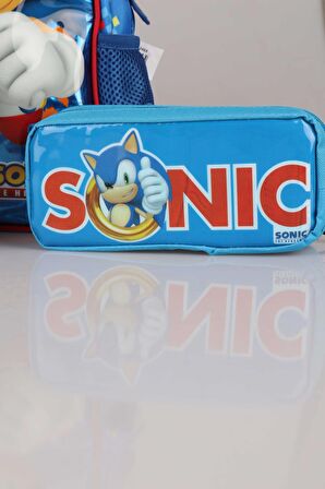 YENİ SEZON LİSANSLI SONIC "ANAOKUL ÇANTASI, BESLENME ÇANTASI VE KALEM ÇANTASI OKUL SETİ