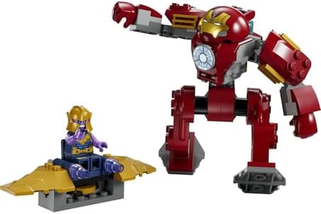 Iron Man Hulkbuster Thanos’a Karşı 76263 – 4 Yaş ve Üzeri Çocuklar için Süper Kahraman Hediyesi Fikri, Iron Man ve Uçağıyla Thanos Minifigürleri İçeren Oyuncak Yapım Seti (66 Parça)