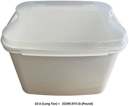 Masal Saklama Kabı, Beyaz 10 L + 4, 5 L + 1, 6 L