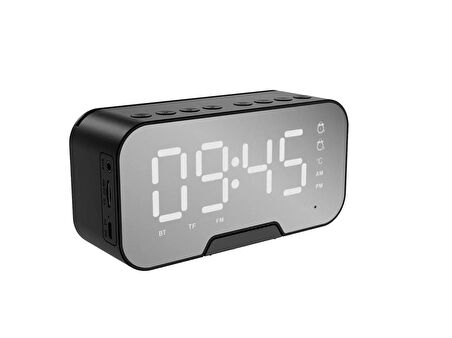 k-10 Alarmlı Dijital Çalar Saat /Bluetooth Hoparlör Speaker Fm Radyo